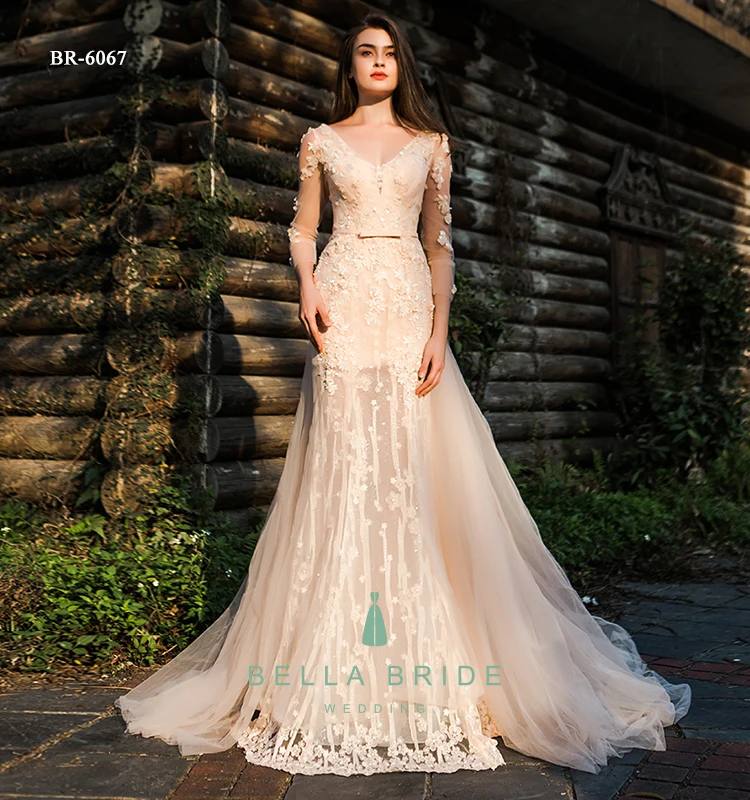 long frock wedding dress