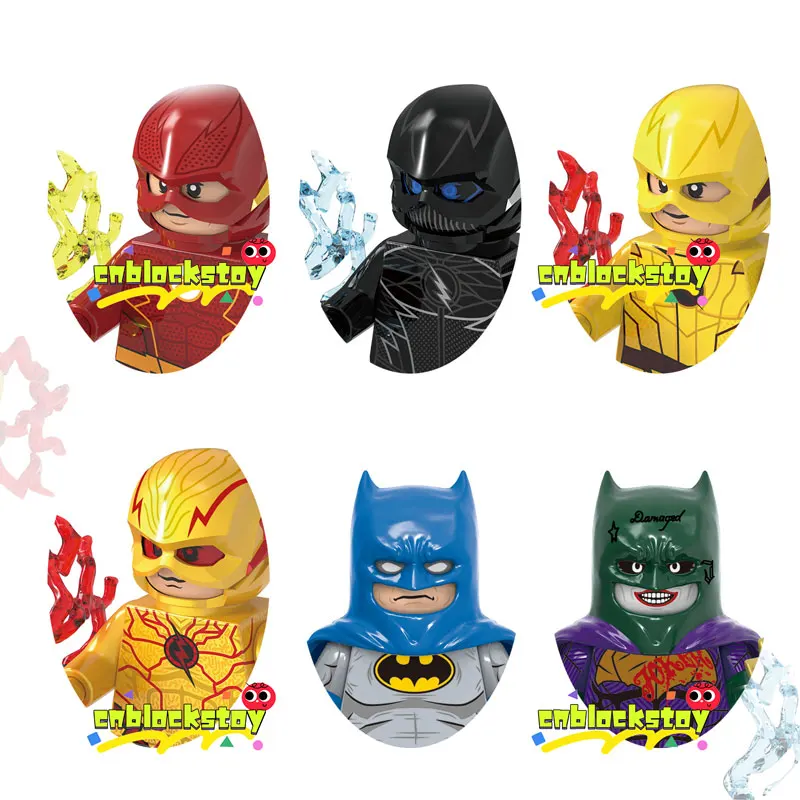 

DC Movie Comics Version of Bat The Reverse Flash Zoom Man Super Heroes Character Assemble Building Block Figure Toy Brick G0132