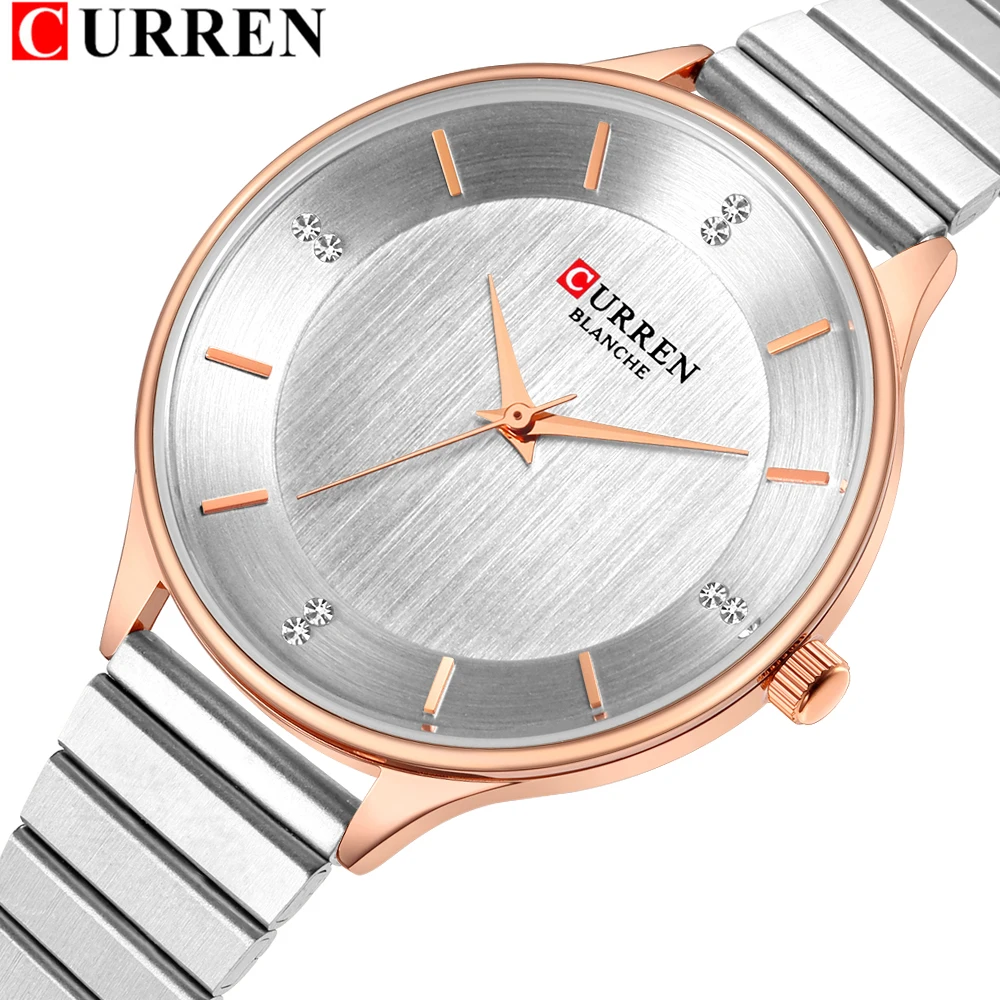 

Women's Watches Female Silver Quartz Clock Stainless Steel Strap Fashion Ladies Wrist Watch for Best Gift bayan kol saati