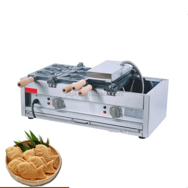 

Pukka by express shipping taiyaki forming machine/ fish waffle maker /fish shape waffle cake makers