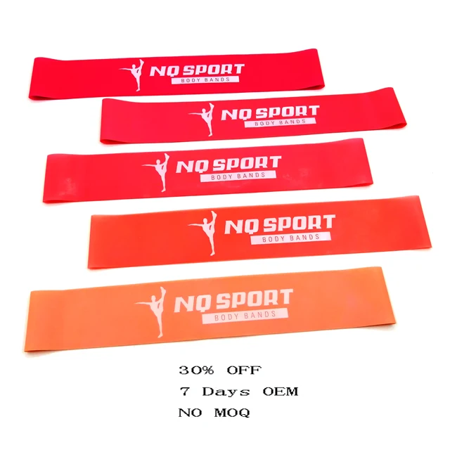 

NQ Sports High Quality Elastic Circular Resistance Mini Loop Band Set, Customized