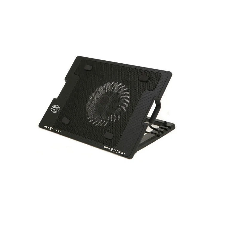 

Height adjustable foldable plastic fans cooler pad stand for laptop, Back