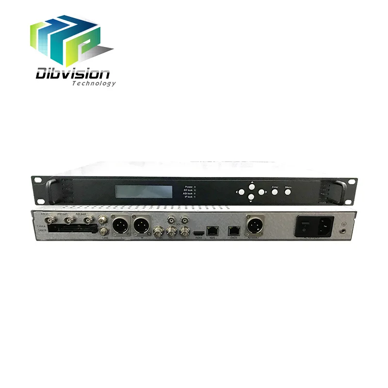 

Economic H.265 HEVC 4K h265 decoder IRD with 1*DVB-S/S2 tuner input 2 CI slot 2*SDI out dual audio track