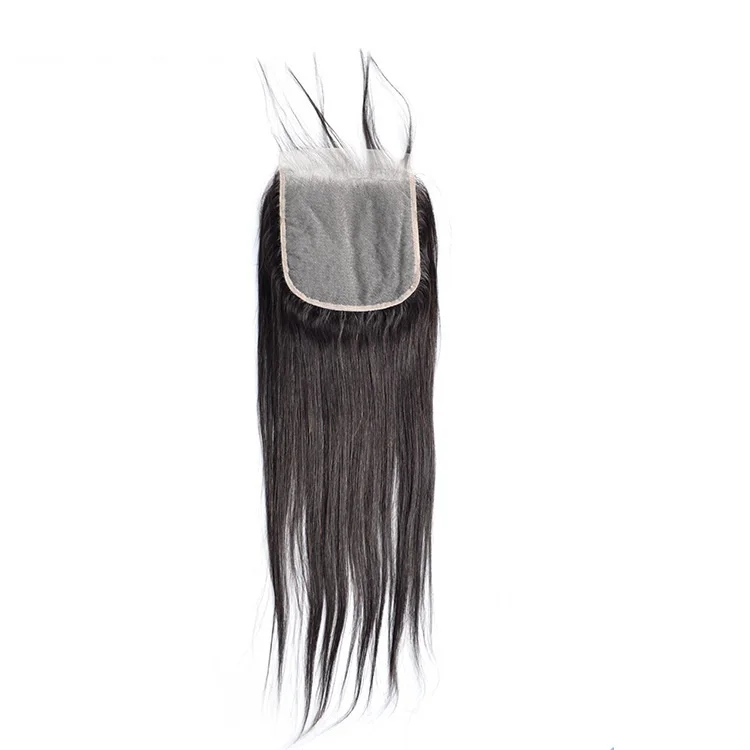 

5*5 transparent lace real wig hand-woven packet hair with closure