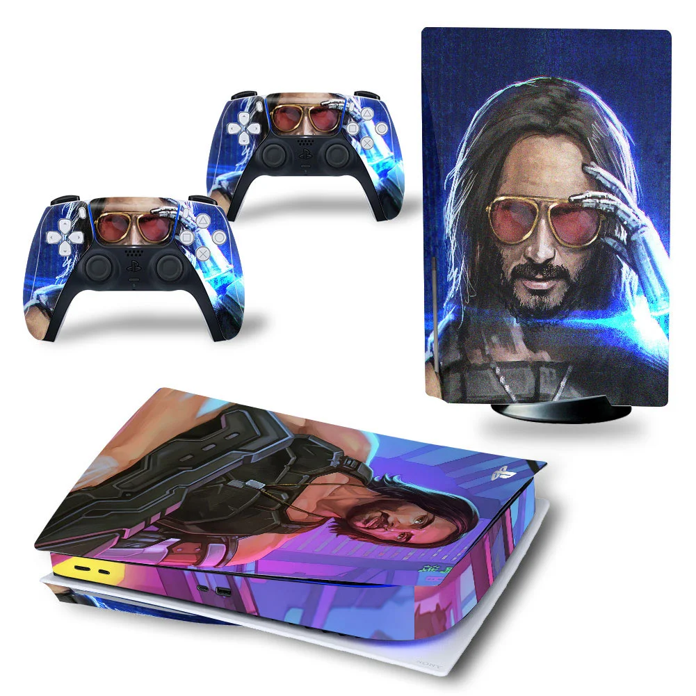 

PS5S04 Sticker Skin for PS5 Console and Controller Vinyl for PS5 Controller Skin Sticker Controller Accessories Skin