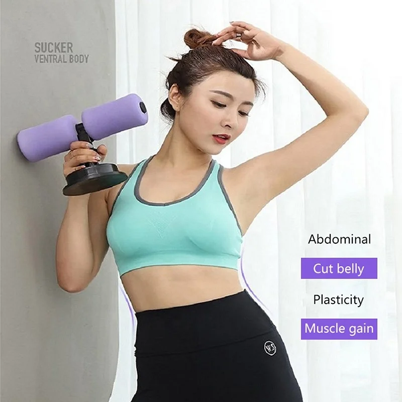 

Multi-functional Household Fitness Equipment For Lazy People Sucker-type Belly Rollers Abdomen Reducers Sit-ups Aids, Red, blue, black, pink, purple