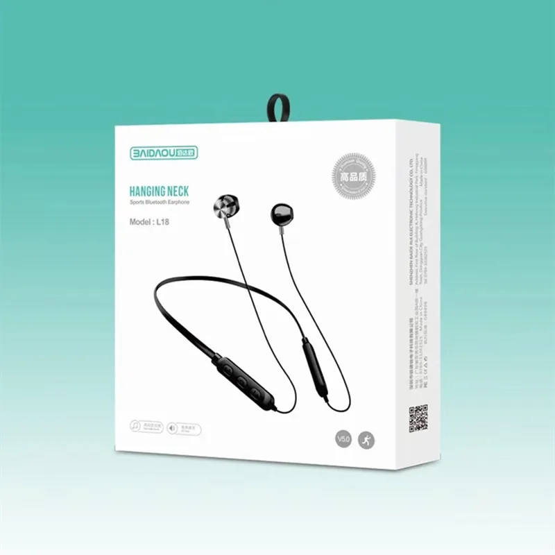 

Wireless business headset neck hanging sports running neck hanging magnetic 5.0 in-ear ultra-long standby hard box