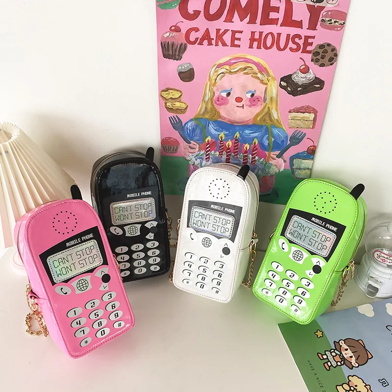 

Amazon New Fun Creative mini Phone Bag Crossbody Women Shoulder Bags Leather Purses And Handbags New Design