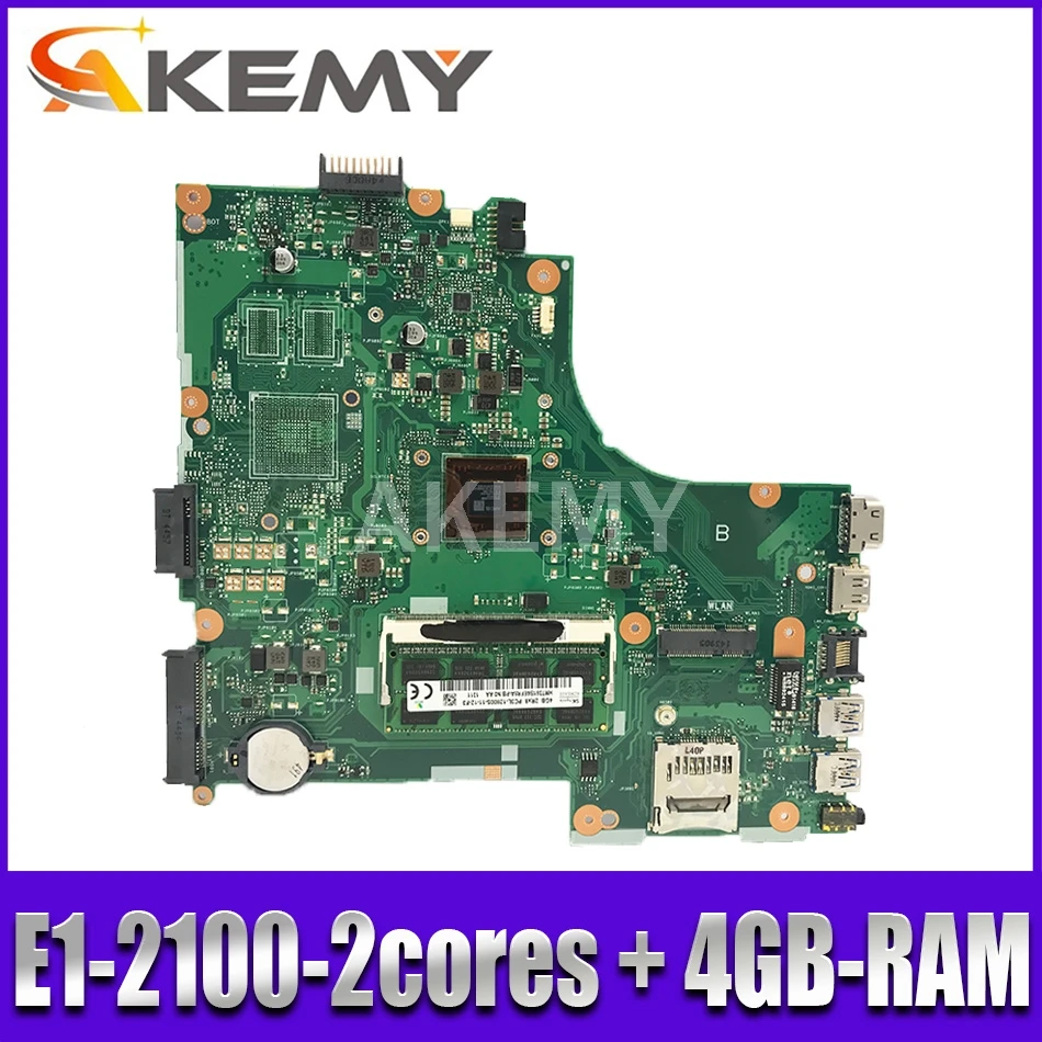 

NEW!!! motherboard For ASUS X450CC X450CA A450C X450C X452C x450VC K450C Laptop motherboard W/ E1-2100-2cores + 4GB-RAM