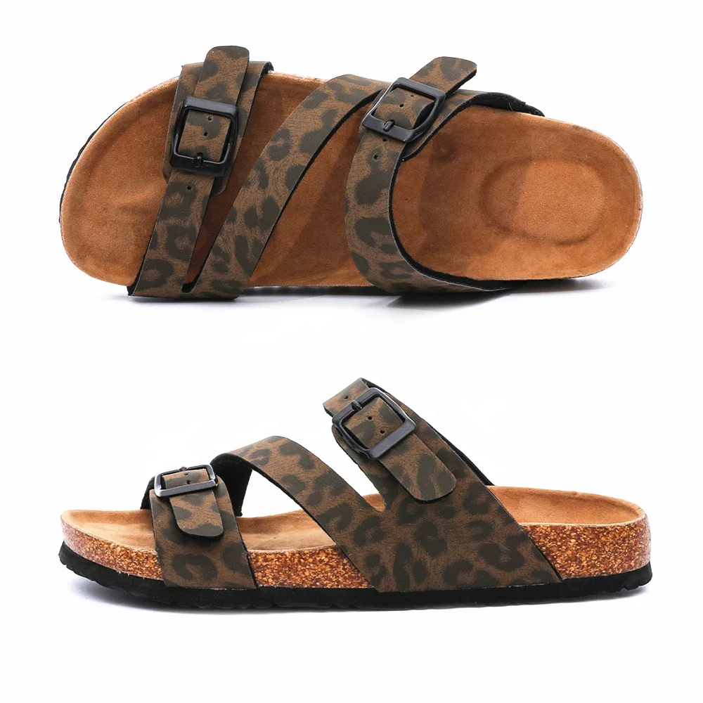 

New Arrival Quality Buckle Straps Summer Outdoor Women Sandals with Comfortable Bio Cork Foot-bed Arch Support