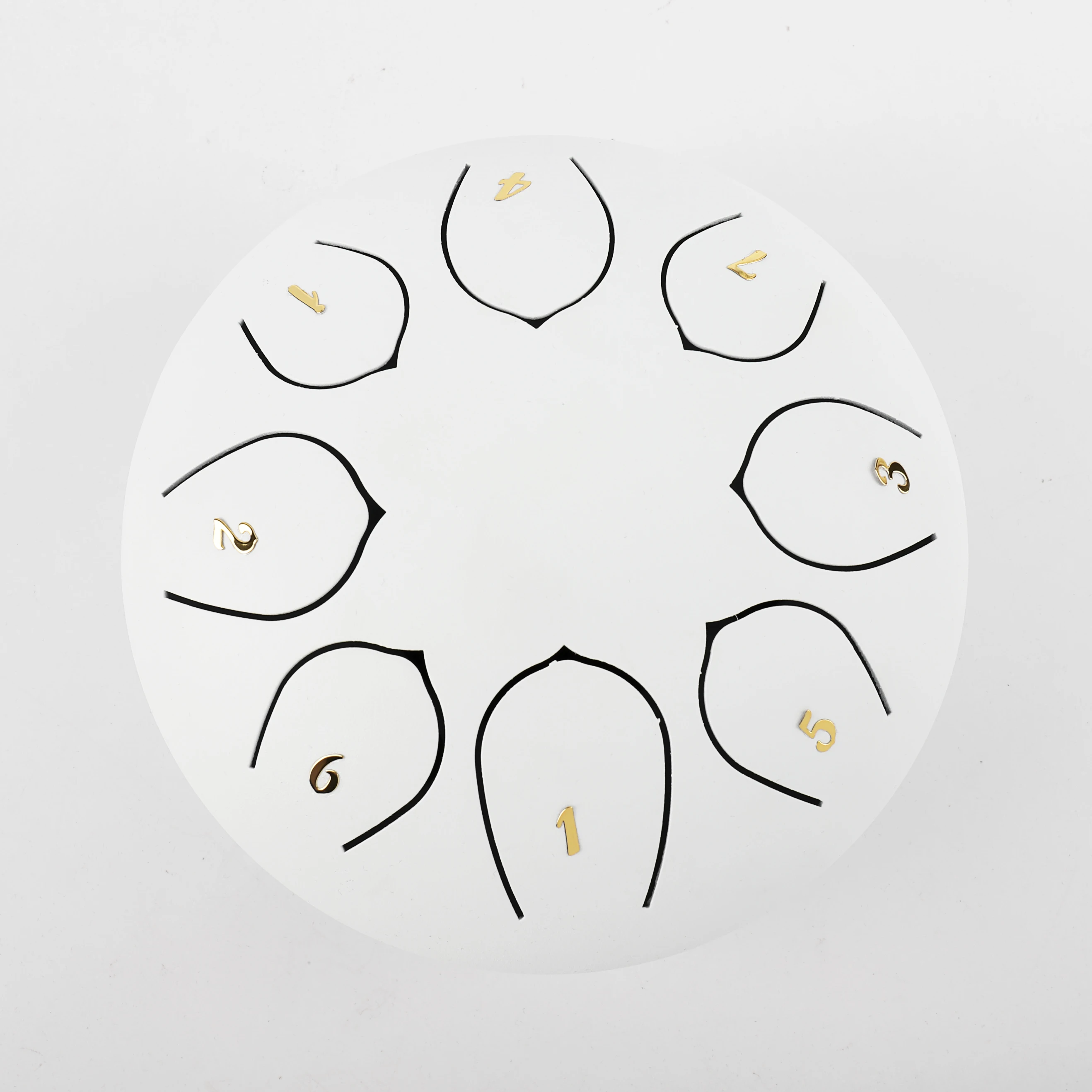 

SUXINRU Supply the 6inches 8tones White Percussion-instrument Tank Hand pan Steel tongue drum for Education, Oem color