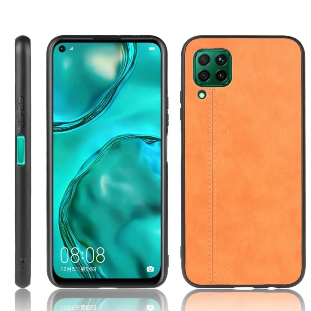 

New Hot Selling for hauwei p40 lite Luxury Leather Back Cover Fashion Phone Case with Classic Designs, 4 colors