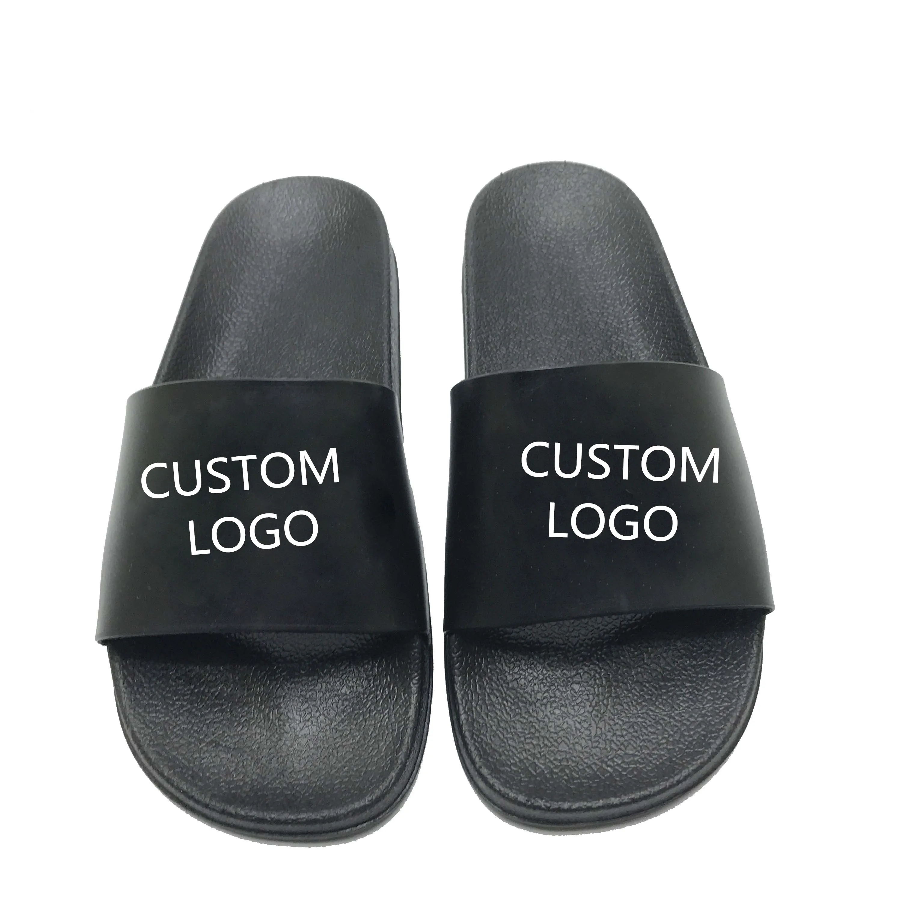 

Mens pu plastic office beach print blank plain and custom logo footed stylish slide sandal 2019 slipper for sale with logo, As customer requirements