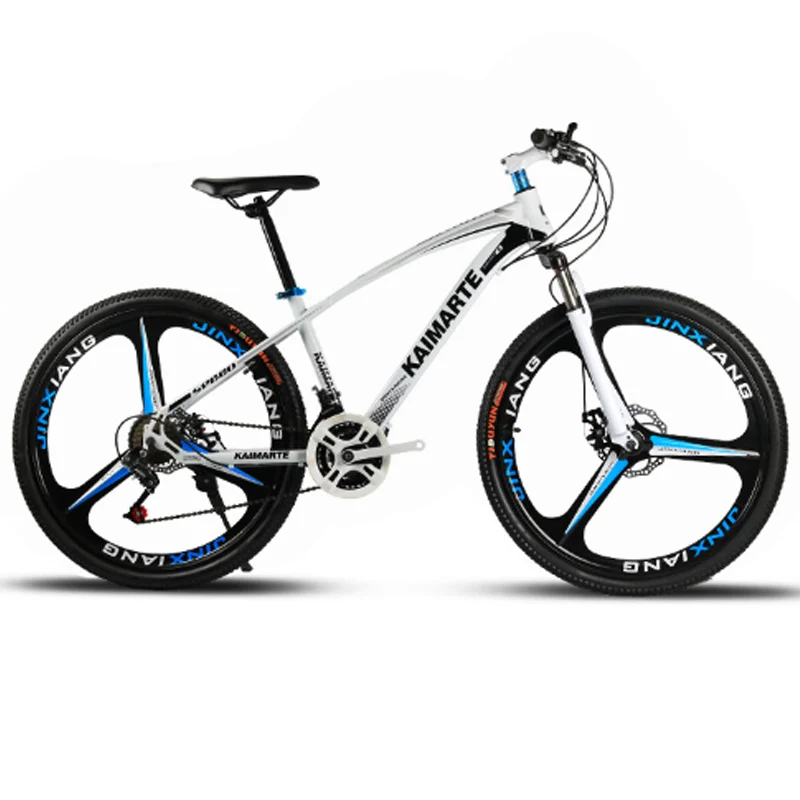 

Carbon Steel Frame Adult Cross Country Bicycle 21 Speed Dual Disc Brakes and Lockable Front Fork Super Clear Shifting Bicycle