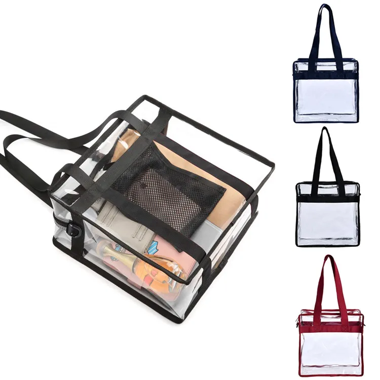 

Amazon and Ebay Hot Selling Large Transparent Handbag Pockets Stadium, Multi