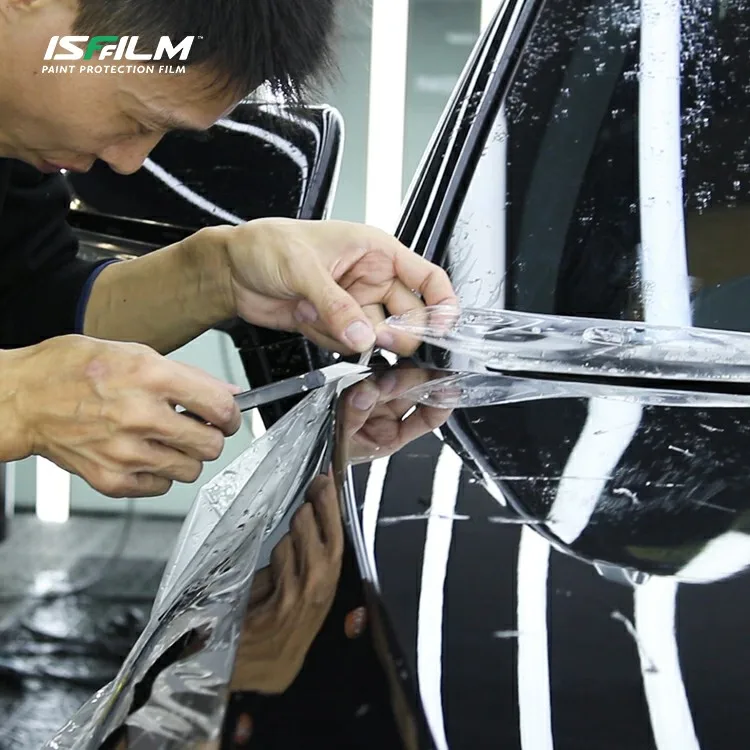 

ISF anti scratch ceramic coating self heal thick roll ppf Transparent paint protection automotive tpu body car wrap film