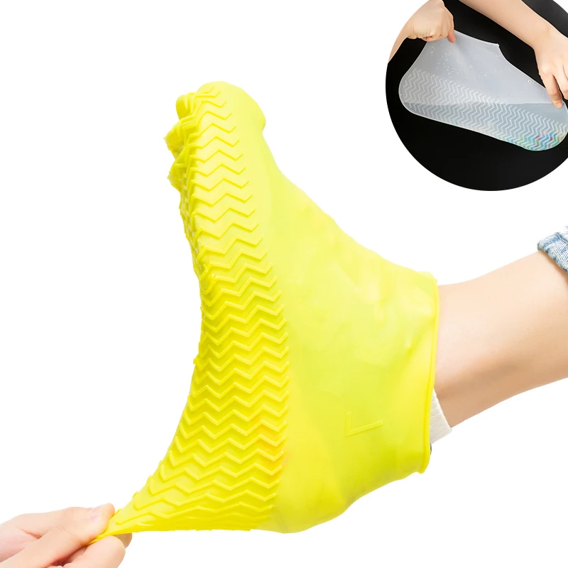 

Silicone Rain Shoe S/M/L Silicone Rain Waterproof Reusable Shoe Cover Outdoor