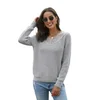 2019 Soft Lace Collar V Neck Ribbed Women Pullover Cashmere Sweater