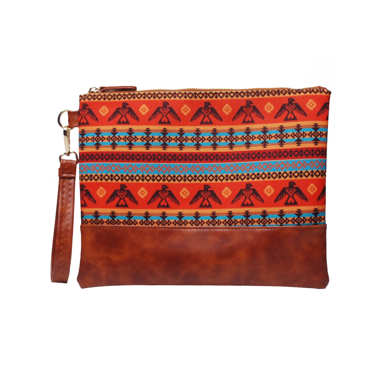 

Wholesale Vintage Eagle Tribal Canvas Wristlet Clutch Makeup Cosmetic Bag DOM112-1753, Azetc