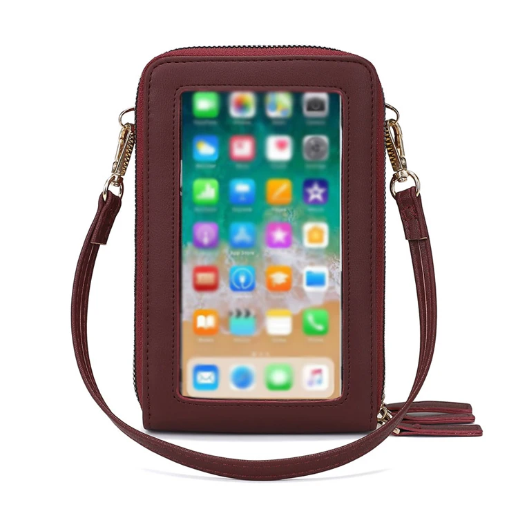 

Metal Zipper Phone Storage Bag mobile phone bags cases silicone fashion chain mobile phone bag, Black, pink, transparent