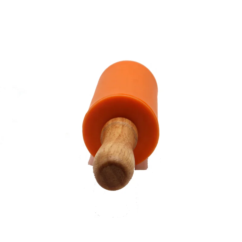 

Hot Selling Bakeware Kitchen Gadget Tools Rolling Pin Silicon, Orange