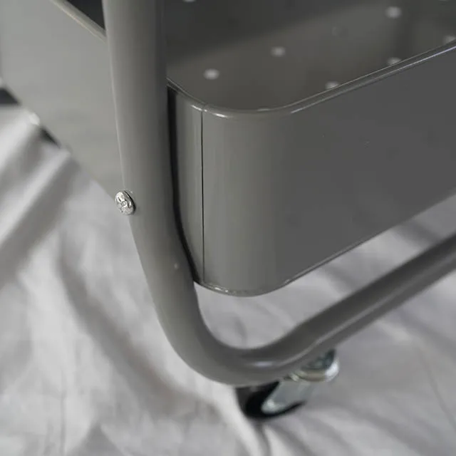 
Display Stand Metal Beauty Salon Equipment Modern Furniture Barber Hair Spa Trolley Cart 