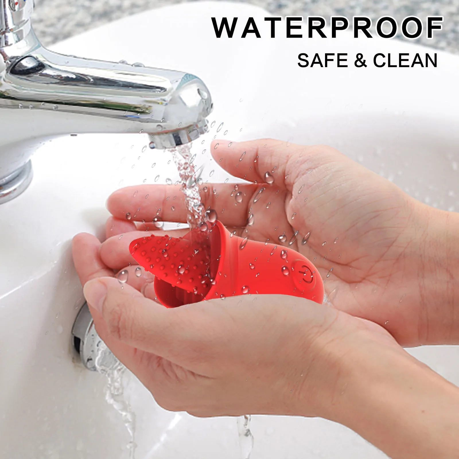 waterproof silicone tongue licking massage vibrator female