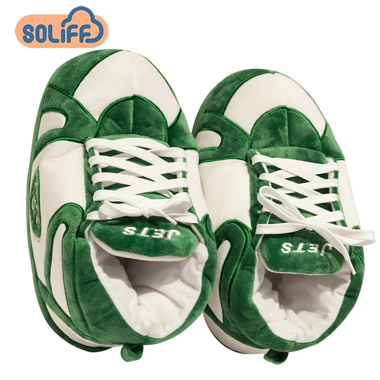 

cheap personalized cartoon plush sneaker slipper