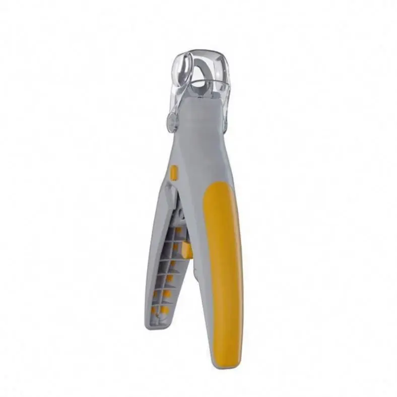 

Professional Illuminated Led Chargeable Pet Dog Nail Clippers With Spring, White and yellow