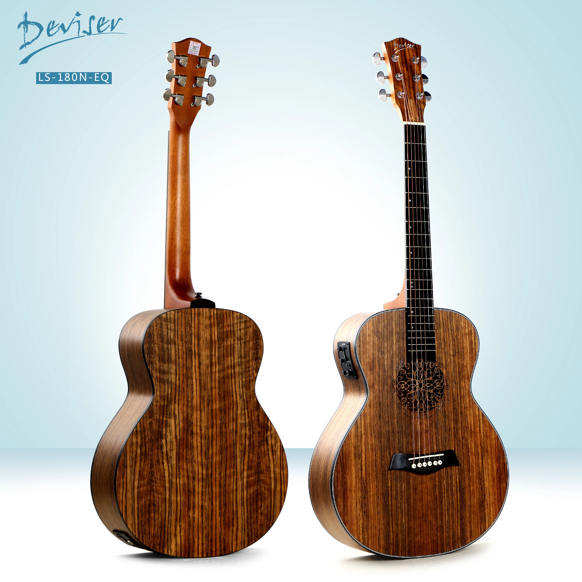 

36 inch travelling acoustic guitar with EQ wholesale price factory customer OEM LS-180N-EQ