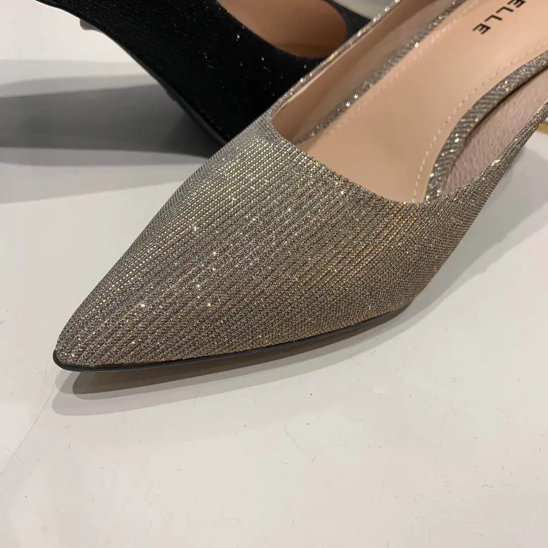 
Luxury bling shoes dress bags decoration plasticity fabric price competitive manufacturer 