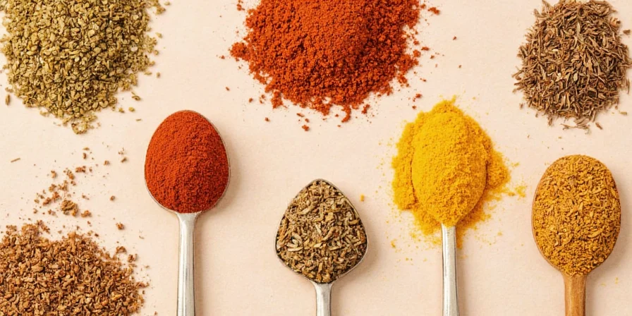 Chef roasting spices in a pan