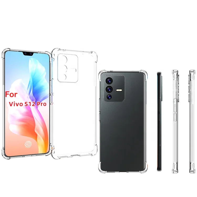 

For VIVO S12 Pro Transparent Tpu Shockproof Case Wholesale Cell phone Accessories China