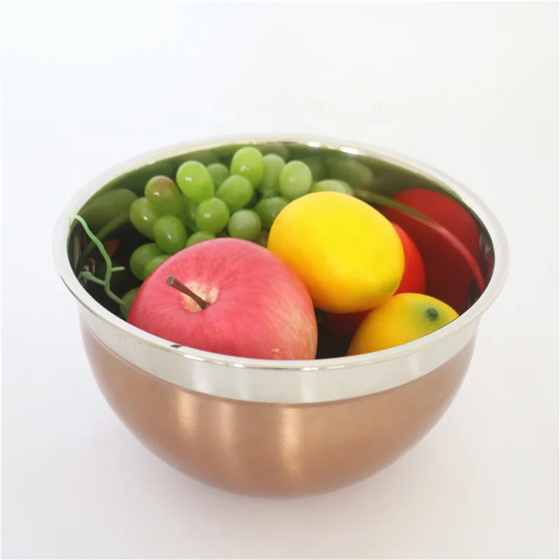 

Kitchen Bowl Set Stainless Steel Mixing Bowls With Lid Salad Bowl for Fruit and Baking