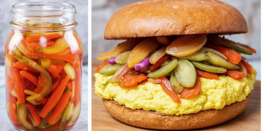 Giardiniera with optional additions like citrus zest and infused oils