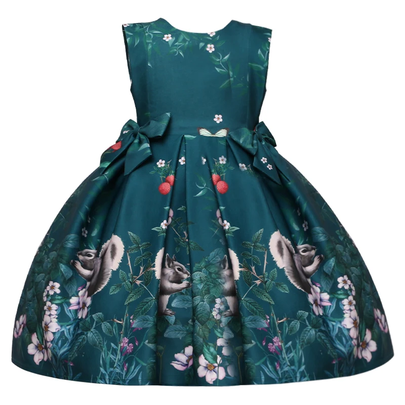 

2020 NEW Arrival Girl Printing Dress for Children, Green