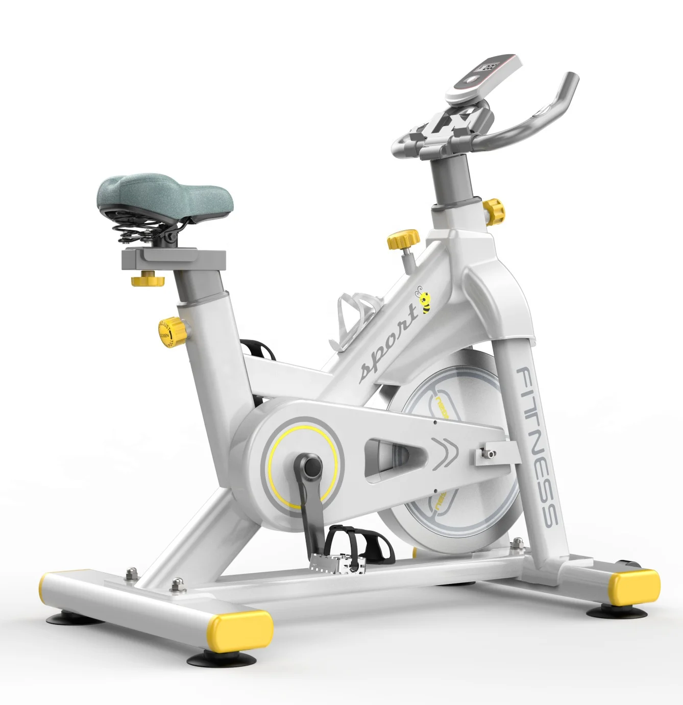 

Most popular design Home fitness body exercise magnetic spin Exercise bicycle Spinning Bike, Yellow, grey. others customizable