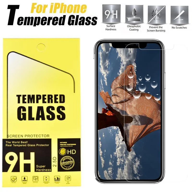 

Ultra Thin 9H 2.5d for iPhone 11 pro max screen protector for iPhone XR X XS tempered glass with retail box