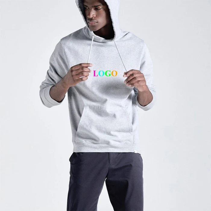 

Men's 100% Cotton Custom Embroidery Logo Hoodies Heavy-Weight French Terry Hoodies, Customized color