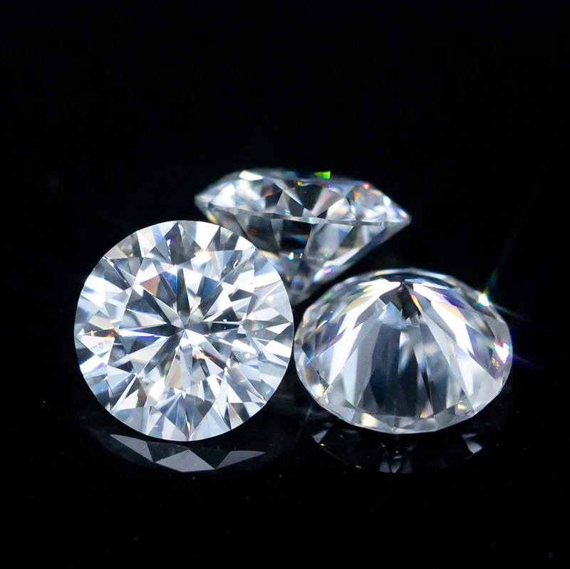 

Zuanfa wholesale 3ex round cut def moissanites 10mm moissanite vvs