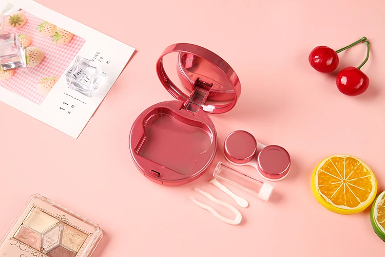 
Wholesale Colorful Plastic Pink Blue Contact Lens Cleaner Eye Lenses Case Box Contact+Lens+Cases 