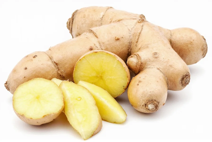 Verschiedene Sorten frischer Ingwerwurzeln mit unterschiedlichen Formen und Hautstrukturen