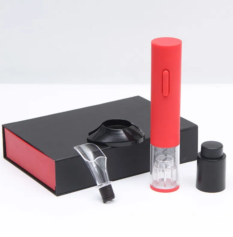 

Best Selling advertising promotional gifts set electric wine opener, Red, white, black, gold etc.