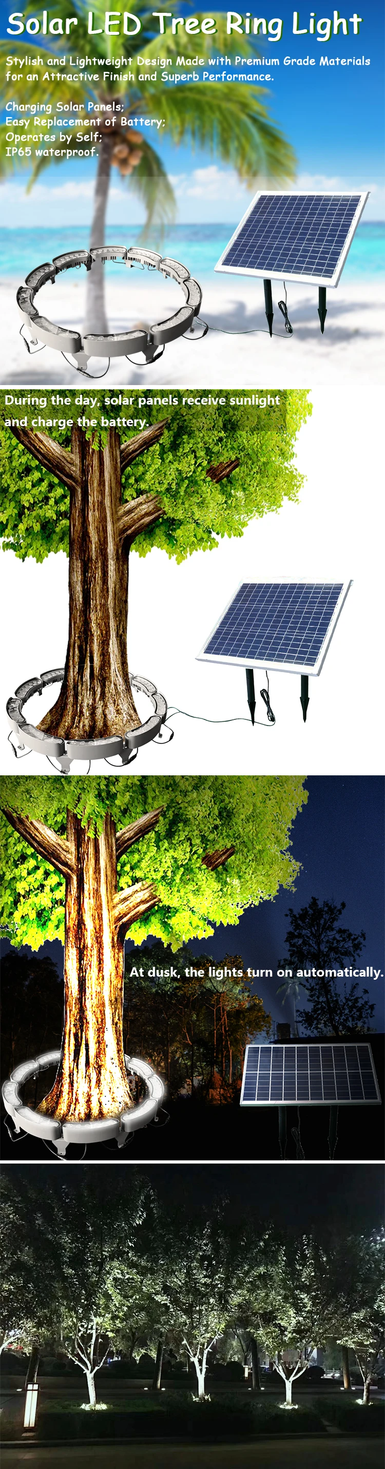 Solar led tree