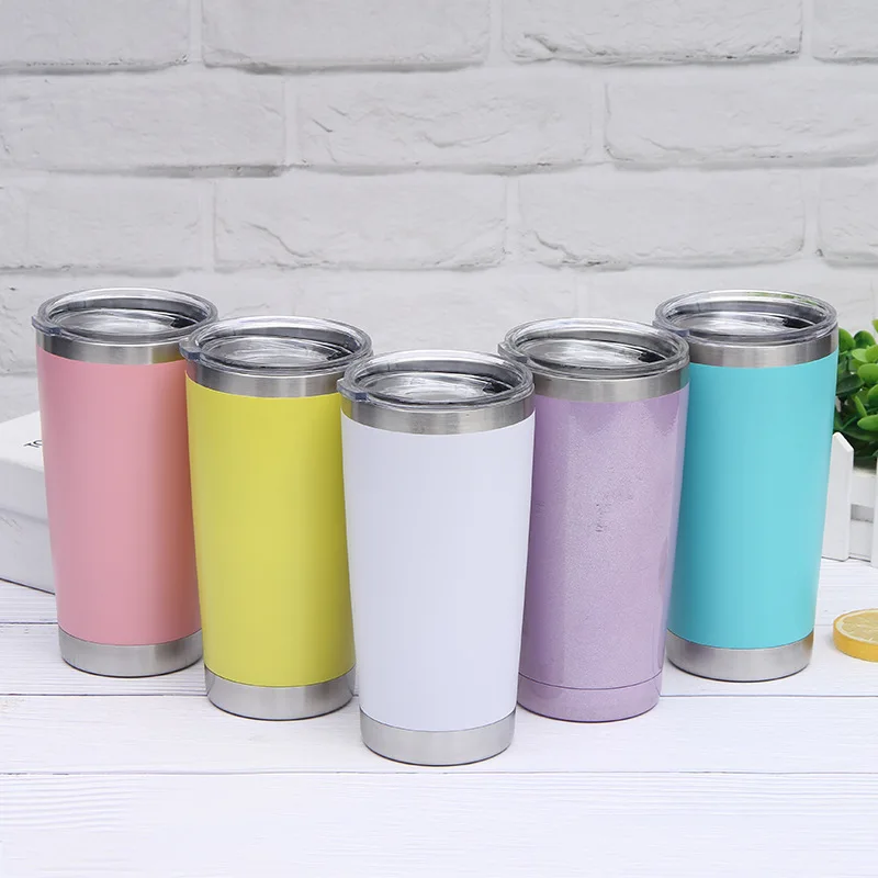 

Custom 20oz Stainless Steel Vacuum Tumbler Travel Coffee Mugs Power Coating Mugs, Based pantone color number