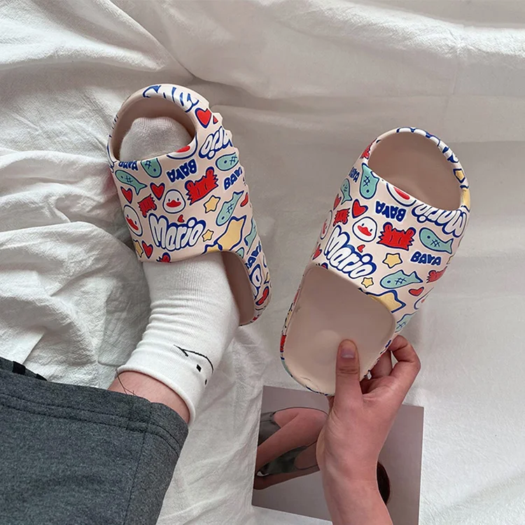 

1E0012D Summer latest footwear EVA Yezzy Beach slide Slipper