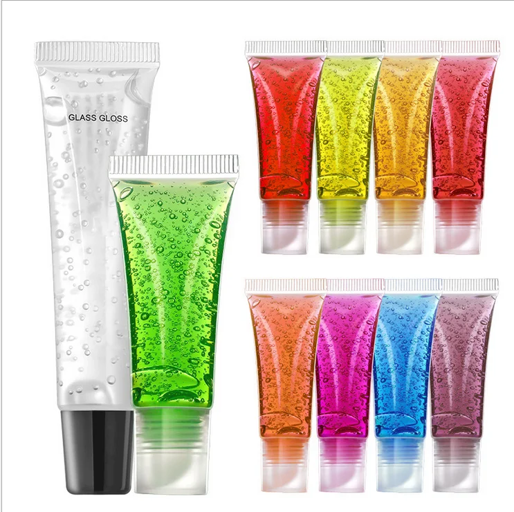 

Pink vegan squeeze tubes custom nude clear private label lip gloss vendor lipgloss, Customized