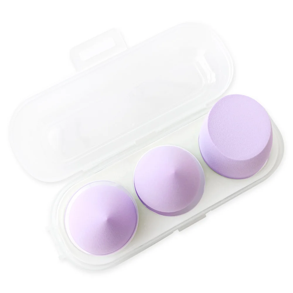 

Beaumaker 2021 Logo Custom Makeup Sponge Non-latex Hydrophilic Purple high quality Makeup Sponge Set, 16 colors for option