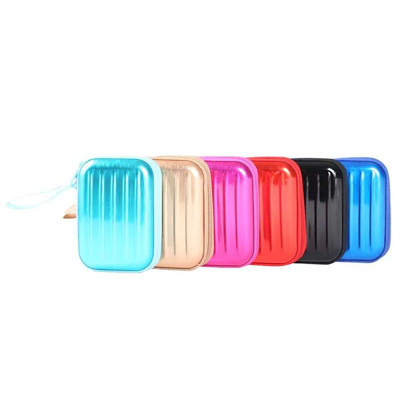 

Hot Selling Mini Portable Zipper Shaped Metal Case Wallet, Customized
