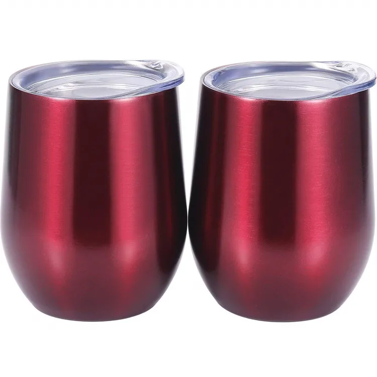 

Creative 12oz Cocktail Tumbler Wine Cup Stainless Steel Metal Mug Tumblers